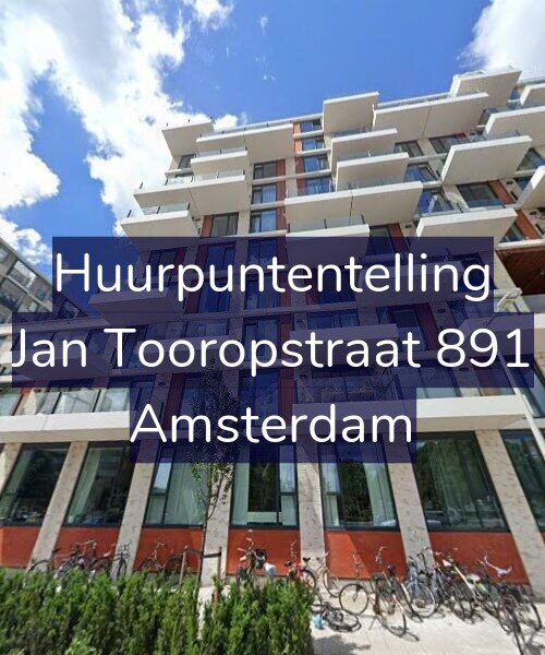 Foto gevel Huurpuntentelling voor Jan Tooropstraat 891, Amsterdam