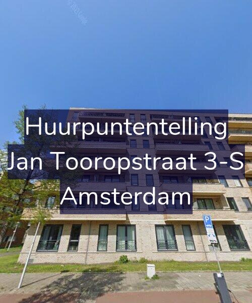 Foto gevel Huurpuntentelling voor Jan Tooropstraat 3-S, Amsterdam