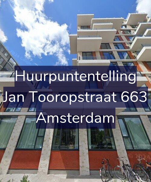 Foto gevel Huurpuntentelling voor Jan Tooropstraat 663, Amsterdam