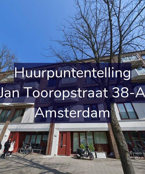 Foto gevel Huurpuntentelling voor Jan Tooropstraat 38-A, Amsterdam
