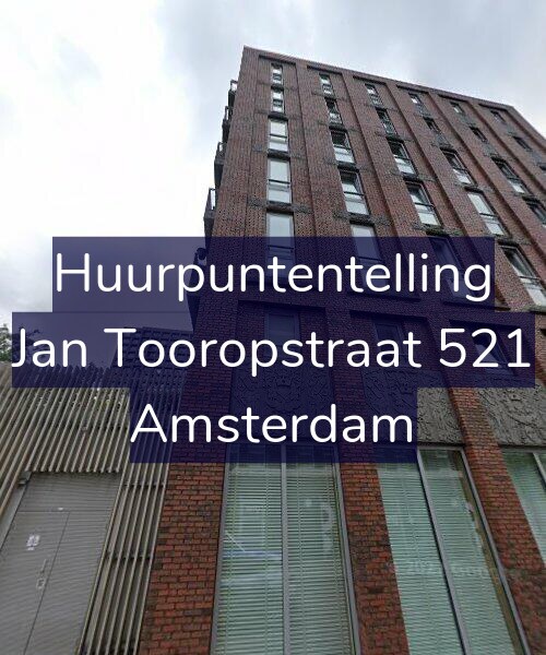 Foto gevel Huurpuntentelling voor Jan Tooropstraat 521, Amsterdam