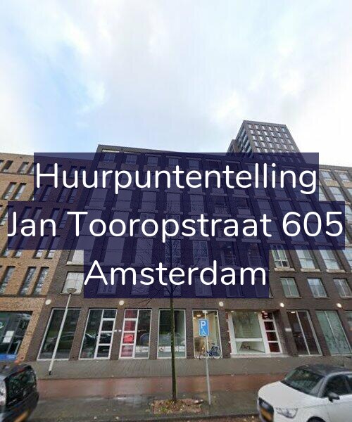 Foto gevel Huurpuntentelling voor Jan Tooropstraat 605, Amsterdam