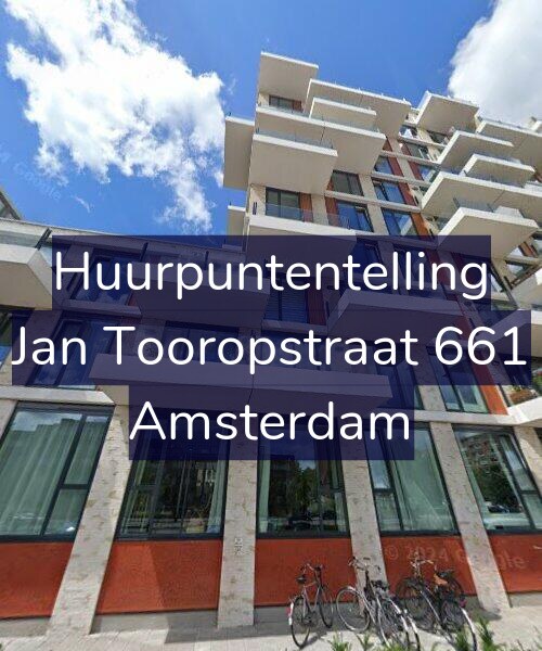 Foto gevel Huurpuntentelling voor Jan Tooropstraat 661, Amsterdam