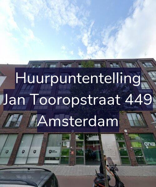 Foto gevel Huurpuntentelling voor Jan Tooropstraat 449, Amsterdam