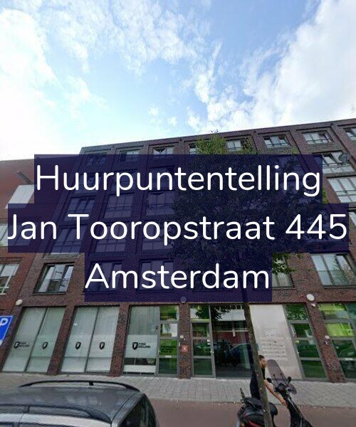 Foto gevel Huurpuntentelling voor Jan Tooropstraat 445, Amsterdam