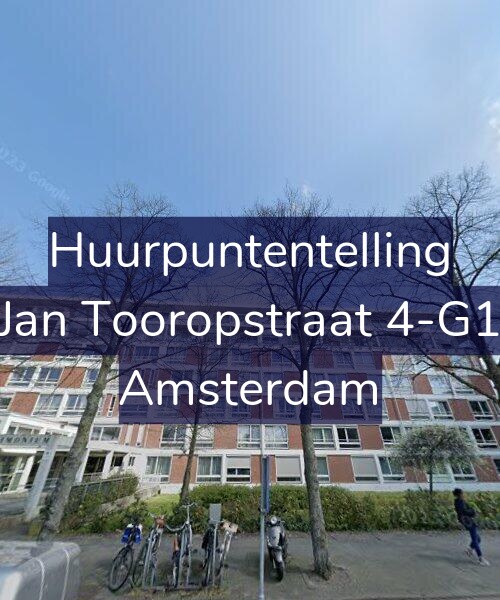 Foto gevel Huurpuntentelling voor Jan Tooropstraat 4-G1, Amsterdam