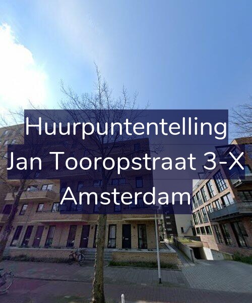 Foto gevel Huurpuntentelling voor Jan Tooropstraat 3-X, Amsterdam