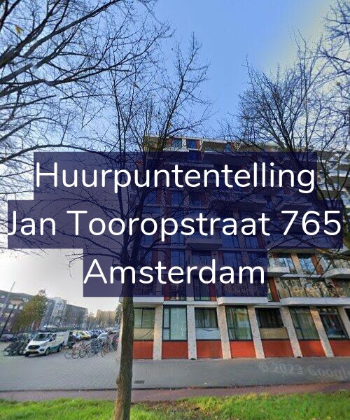Foto gevel Huurpuntentelling voor Jan Tooropstraat 765, Amsterdam