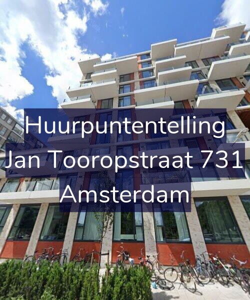 Foto gevel Huurpuntentelling voor Jan Tooropstraat 731, Amsterdam
