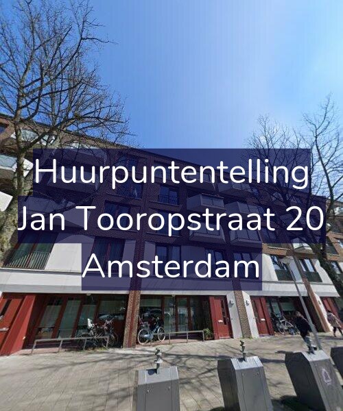 Foto gevel Huurpuntentelling voor Jan Tooropstraat 20, Amsterdam