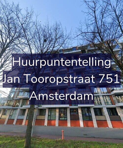 Foto gevel Huurpuntentelling voor Jan Tooropstraat 751, Amsterdam