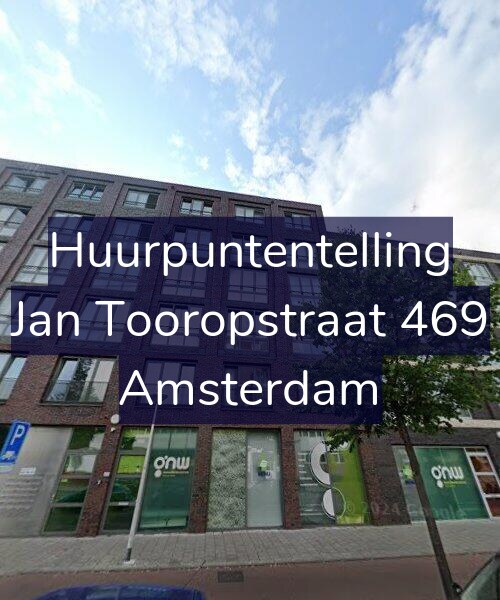 Foto gevel Huurpuntentelling voor Jan Tooropstraat 469, Amsterdam