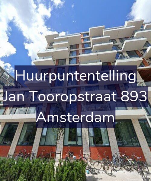 Foto gevel Huurpuntentelling voor Jan Tooropstraat 893, Amsterdam