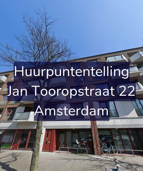 Foto gevel Huurpuntentelling voor Jan Tooropstraat 22, Amsterdam