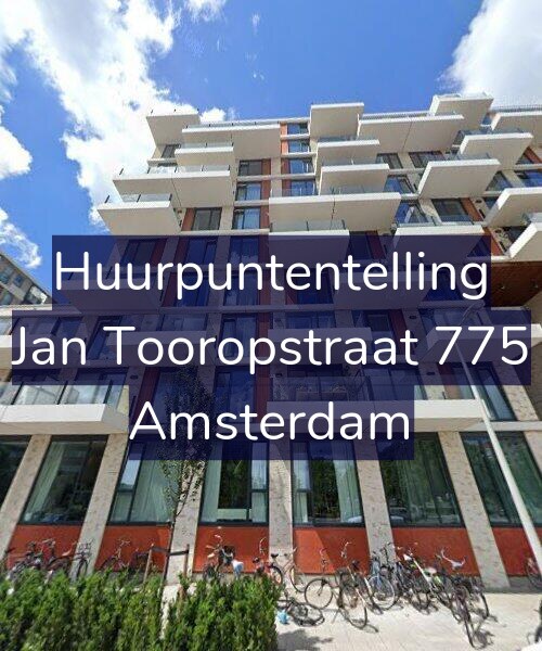 Foto gevel Huurpuntentelling voor Jan Tooropstraat 775, Amsterdam