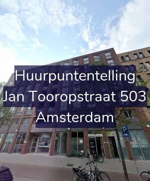 Foto gevel Huurpuntentelling voor Jan Tooropstraat 503, Amsterdam