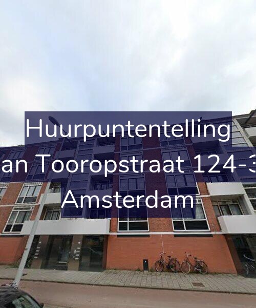 Foto gevel Huurpuntentelling voor Jan Tooropstraat 124-3, Amsterdam