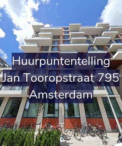 Foto gevel Huurpuntentelling voor Jan Tooropstraat 795, Amsterdam