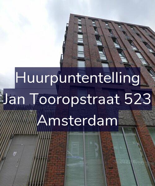 Foto gevel Huurpuntentelling voor Jan Tooropstraat 523, Amsterdam