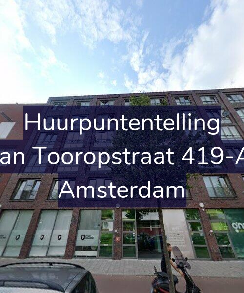 Foto gevel Huurpuntentelling voor Jan Tooropstraat 419-A, Amsterdam