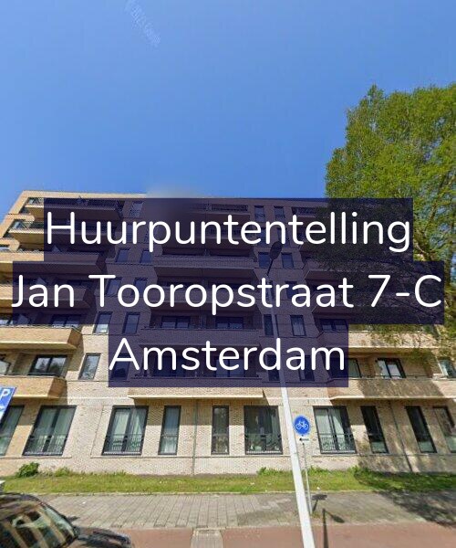 Foto gevel Huurpuntentelling voor Jan Tooropstraat 7-C, Amsterdam