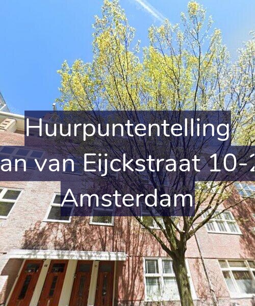 Foto gevel Huurpuntentelling voor Jan van Eijckstraat 10-2, Amsterdam