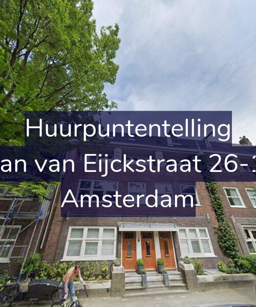 Foto gevel Huurpuntentelling voor Jan van Eijckstraat 26-1, Amsterdam