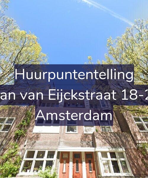 Foto gevel Huurpuntentelling voor Jan van Eijckstraat 18-2, Amsterdam