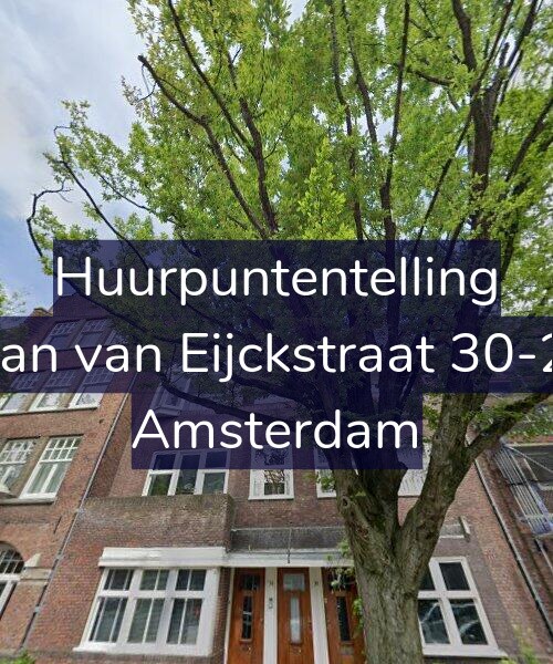 Foto gevel Huurpuntentelling voor Jan van Eijckstraat 30-2, Amsterdam