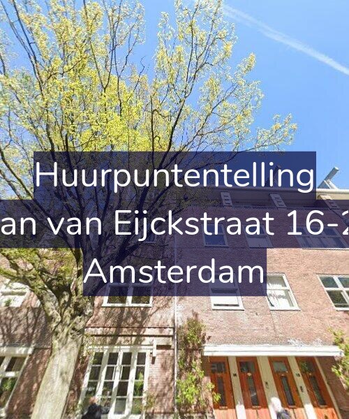 Foto gevel Huurpuntentelling voor Jan van Eijckstraat 16-2, Amsterdam