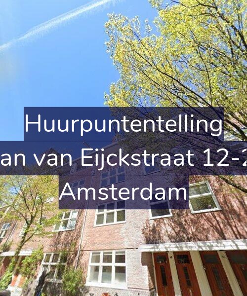 Foto gevel Huurpuntentelling voor Jan van Eijckstraat 12-2, Amsterdam