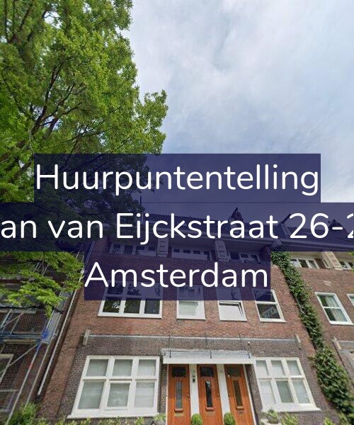 Foto gevel Huurpuntentelling voor Jan van Eijckstraat 26-2, Amsterdam
