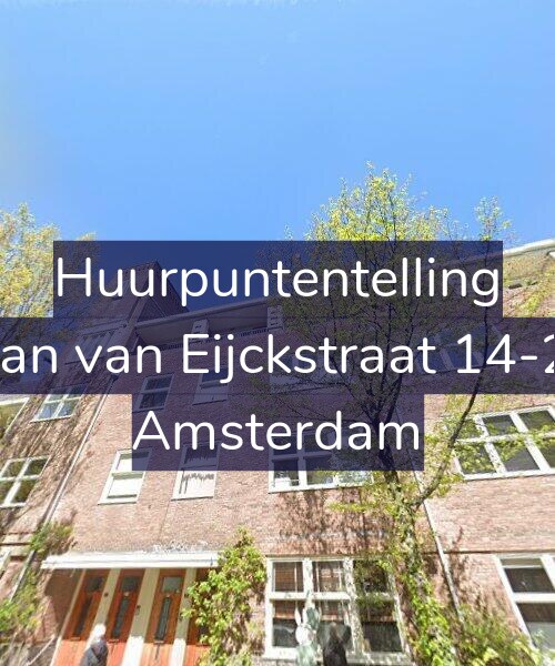 Foto gevel Huurpuntentelling voor Jan van Eijckstraat 14-2, Amsterdam