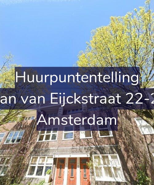 Foto gevel Huurpuntentelling voor Jan van Eijckstraat 22-2, Amsterdam
