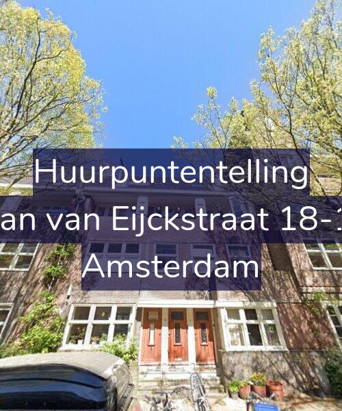 Foto gevel Huurpuntentelling voor Jan van Eijckstraat 18-1, Amsterdam
