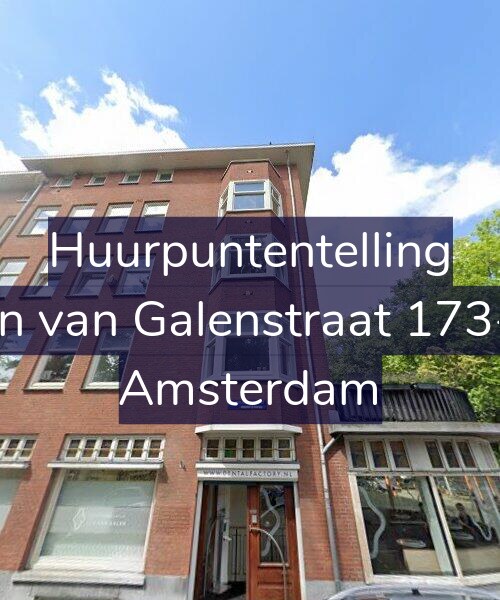 Foto gevel Huurpuntentelling voor Jan van Galenstraat 173-3, Amsterdam