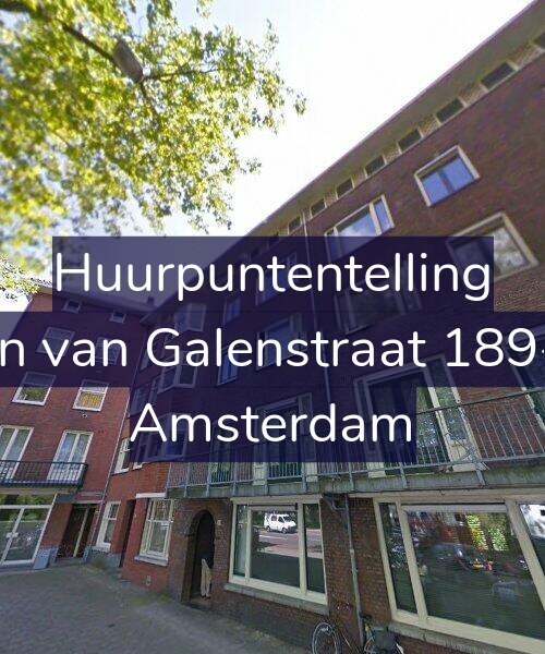 Foto gevel Huurpuntentelling voor Jan van Galenstraat 189-3, Amsterdam