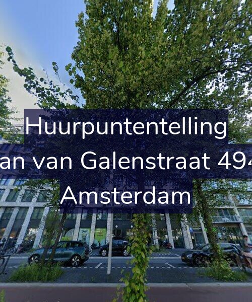Foto gevel Huurpuntentelling voor Jan van Galenstraat 494, Amsterdam