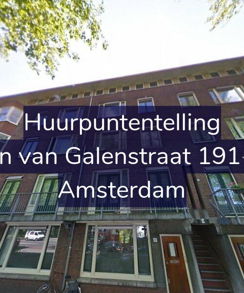 Foto gevel Huurpuntentelling voor Jan van Galenstraat 191-1, Amsterdam