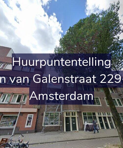 Foto gevel Huurpuntentelling voor Jan van Galenstraat 229-1, Amsterdam