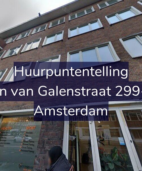 Foto gevel Huurpuntentelling voor Jan van Galenstraat 299-3, Amsterdam