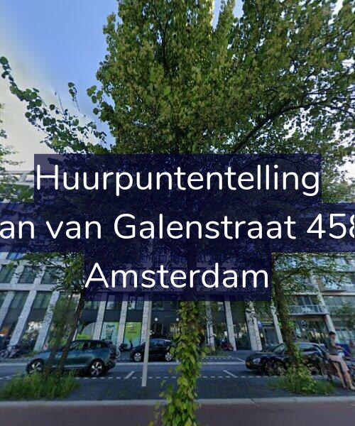 Foto gevel Huurpuntentelling voor Jan van Galenstraat 458, Amsterdam