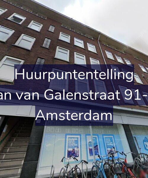 Foto gevel Huurpuntentelling voor Jan van Galenstraat 91-3, Amsterdam