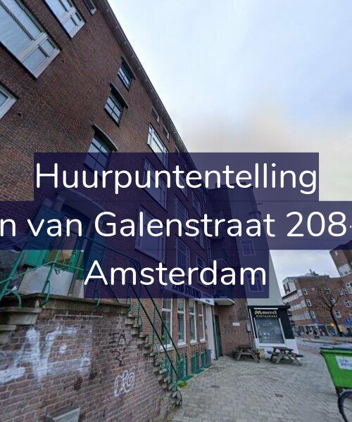 Foto gevel Huurpuntentelling voor Jan van Galenstraat 208-3, Amsterdam