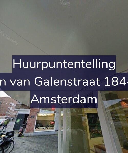 Foto gevel Huurpuntentelling voor Jan van Galenstraat 184-3, Amsterdam