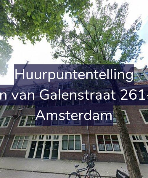 Foto gevel Huurpuntentelling voor Jan van Galenstraat 261-1, Amsterdam