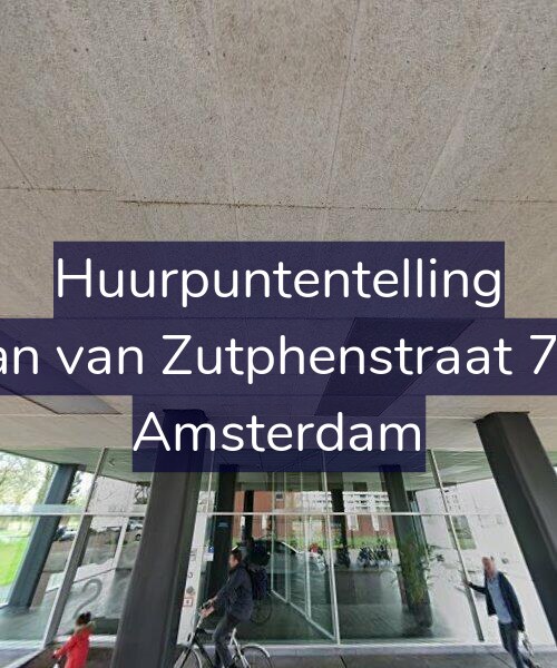 Foto gevel Huurpuntentelling voor Jan van Zutphenstraat 77, Amsterdam