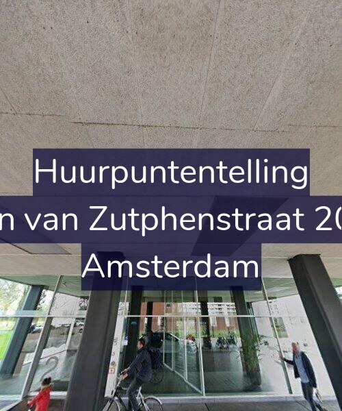 Foto gevel Huurpuntentelling voor Jan van Zutphenstraat 201, Amsterdam