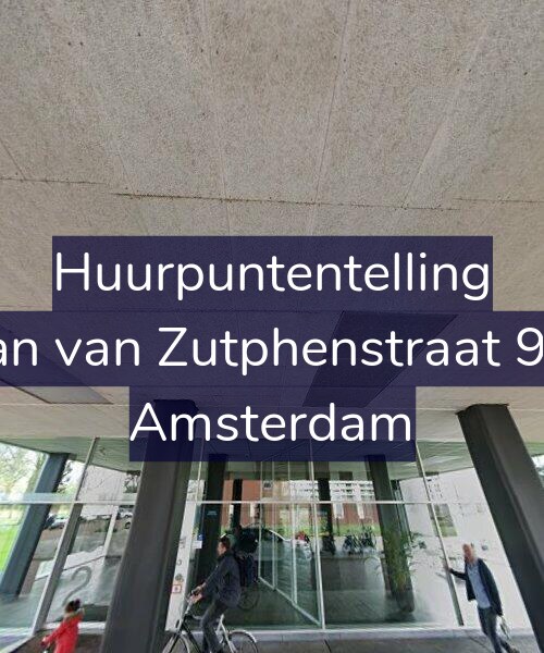 Foto gevel Huurpuntentelling voor Jan van Zutphenstraat 93, Amsterdam