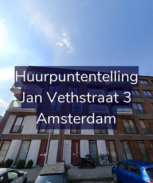 Foto gevel Huurpuntentelling voor Jan Vethstraat 3, Amsterdam